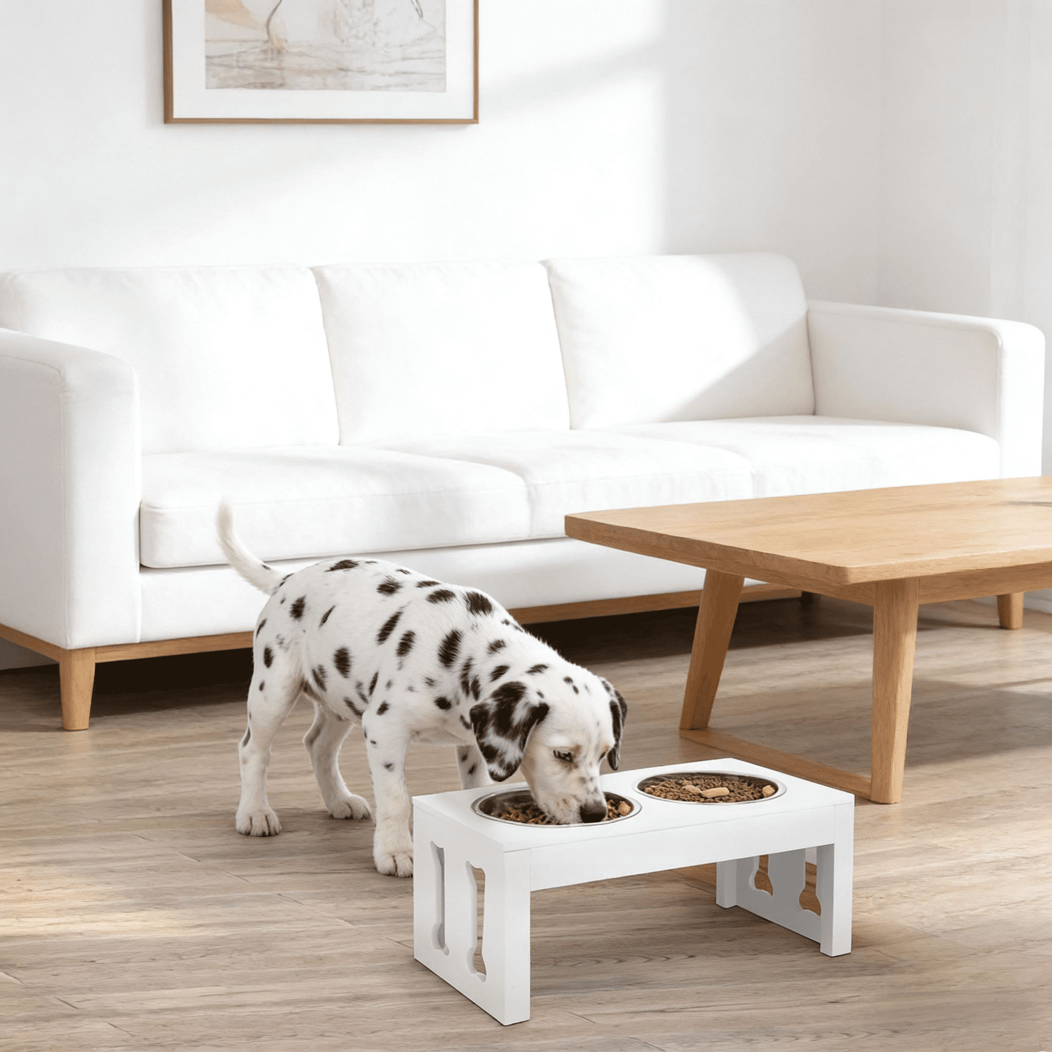 Elevated Feeding Station, Raised Dog Bowls Stand Pet Food Bowl Stand