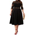 thumbnail image 1 of Vestido Elegante Fiesta Casual Mujer Dama Talla Extra Plus DaraBaby  Vest090, 1 of 4