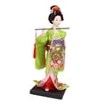 thumbnail image 3 of Muñeca geisha japonesa étnica, figura coleccionable, adorno de 23 cm, estatua artesanal de mujer, muñeca kimono para mesa, estante, regalo para niños Estilo H, 3 of 8