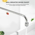 thumbnail image 4 of Pot Filler Kitchen Sink Faucet Wok Faucet Wall mounted Pot Filler Faucet (300mm), 4 of 5
