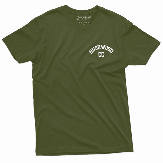 Men'S Bushwood Cc T-Shirt Country Club Golf T-Shirt (Large Military Green)
