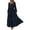 06-Navy, variant on PRETTYGARDEN Women's Spring Long Sleeve Smocked Maxi Dress Casual Square Neck Swiss Dot Tiered Ruffle Flowy Pocket Dresses