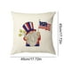 thumbnail image 2 of Funda de almohada de lino del Día de la Independencia, diseño de letras de bandera patriótica, funda de cojín de sofá de 45x45cm, funda de almohada decorativa de oficina, regalo festivo de, 2 of 5