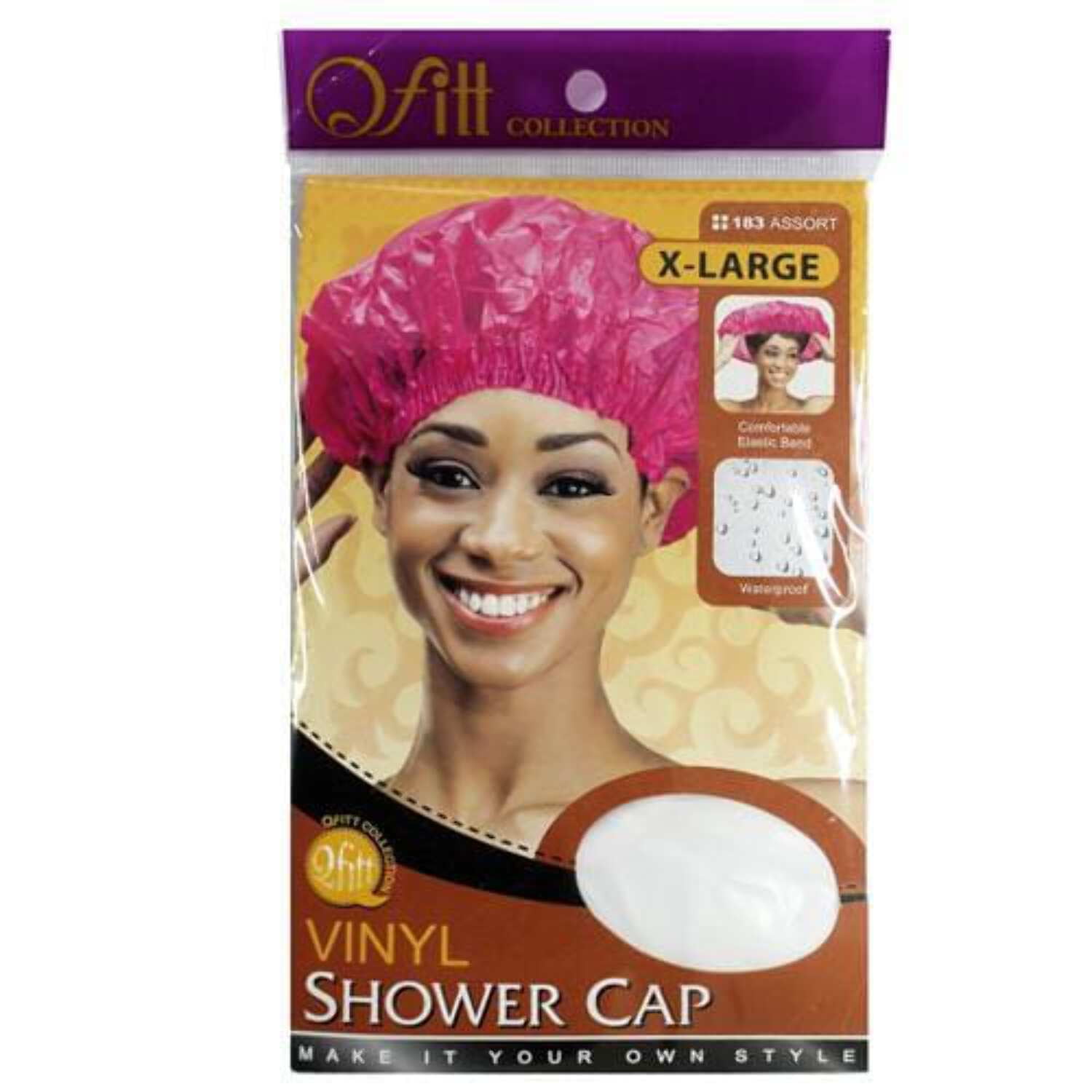 Conair Styling Essentials Duschhaube – Groß, Farbe Variiert (4er Pack)