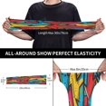thumbnail image 3 of Lsque Colorful Arrow Graffiti Pattern Cooling Arm Sleeves for Men & Women -Compression Sleeves to Cover Arms for Working,Sun Sleeves for UV Protection, Moisture-Wicking, 3 of 7