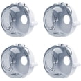 thumbnail image 1 of Cubiertas universales para perilla de estufa de cocina, protección para perilla de estufa de gas para horno de seguridad para bebés, cerraduras de seguridad para ni?os, herramienta de cocina multifunción, color blanco (paquete de 4) ShuxiuWang 8390612261350, 1 of 1