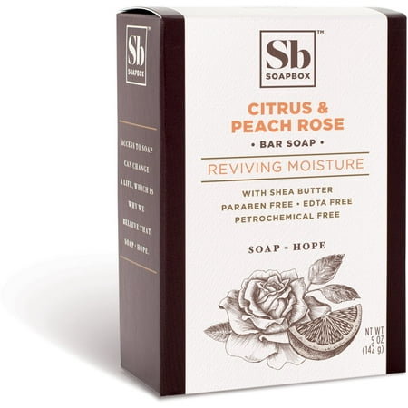 Soapbox Bar Citrus & Peach Rose Luxe 5 oz