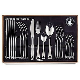 絵画　ミッキー＋ミニー 恋人達の銀食器 / Lover's silverware Disney Parks 50th Mickey Mouse Metal Cutlery Set, Luxe Icon