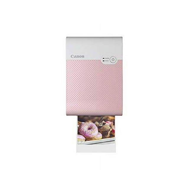 Canon SELPHY QX10 Imprimante Photo Carrée Portable pour iPhone Ou android, Rose