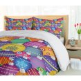 thumbnail image 5 of Ambesonne Christmas Duvet Cover Set, Colorful Xmas Balls, 2-Calking, Multicolor, 5 of 7