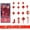 C C, variant on 30PC Christmas Ornament Set Assorted Shape Candy Cane Ball Ribbon Pendant Durable Plastic Polyester Decorative Hanging Multi-Style Holiday Tree Wreath Home Party Gift