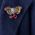thumbnail image 3 of CIMAXIC Elephant Enamel Brooch Pin Jewelry with Rhinestones for Decoration Assorted Color Small Size,2.72"X1.89"X0.39", 3 of 5