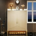thumbnail image 4 of 6-Tier Large White Shoe Storage Cabinet With Doors, Adjustable Shelves, Holds 30 Pairs, Gold Legs For Entryway, Hallway, Closet, Bedroom, Living Room, 4 of 8