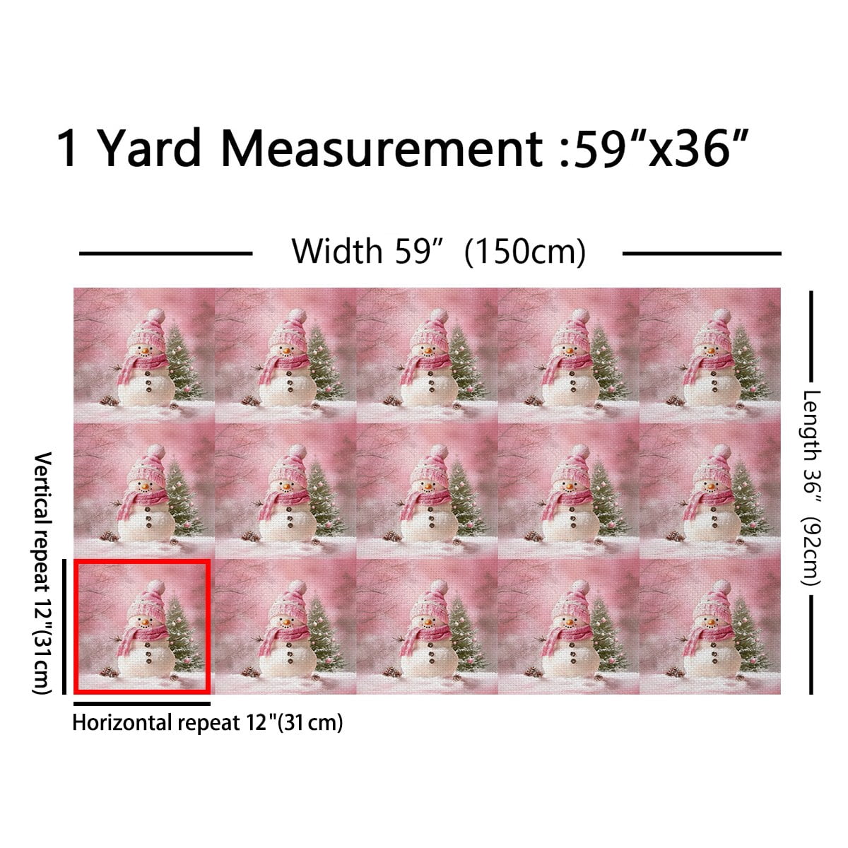 Castle Fairy Merry Christmas Fabric by the Yard 3 Yards for Teenager,Xmas Snowman Sewing Fabric,Festival Theme Fabric for Sewing,Breathable Home Decor