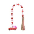 thumbnail image 4 of GROWTH TANK Wood Beaded Ornaments Decorative Scene Layout Door Hanging Landscape Rope Modern, 4 of 9