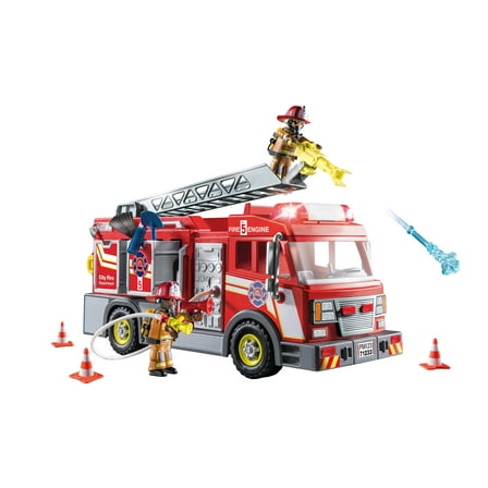 PLAYMOBIL Fire Truck with Flashing Lights