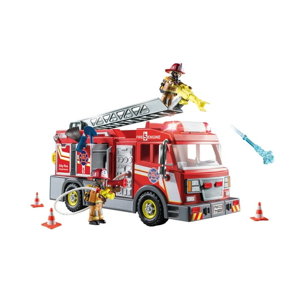 PLAYMOBIL Fire Truck with Flashing Lights