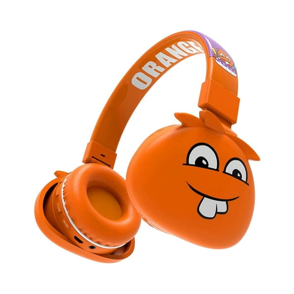 Audífonos de diadema inalámbricos Gadgets and Fun para niños diseño de monstruos color Naranja