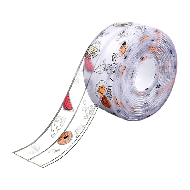 Etiqueta engomada del lacre del baño,Cinta de tira de sellado de baño de cocina,Adhesivo de pared impermeable Cinta de borde de fregadero,Tira de sellado de cinta selladora impermeable,Cinta A
