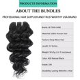 thumbnail image 2 of Deep Wave Bundles Human Hair 4 Bundles 12A Brazilian Virgin Human Hair 100% Unprocessed Natural Color Brazilian Human Hair Weave Extensions (8"8"8"8"), 2 of 9