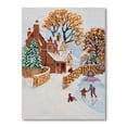 thumbnail image 3 of Designart Kids Playing During Christmas Winter Traditional Canvas Wall Art, 3 of 4