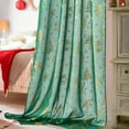 thumbnail image 7 of NICETOWN Christmas Sheer Curtains for Living Room, Green Curtains 95 inches Long for Bedroom with Grommet Design Window Drapes for Home Decor, 52" Wide for Bedroom, 2 Panels, 7 of 7
