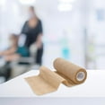thumbnail image 4 of Henry Schein Non Woven Bandage Wrap, Latex-Free Medical Wrap for Compression, 6in x 5yd, Tan, 12 Rolls, 4 of 10