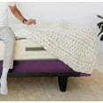 thumbnail image 3 of DNG Creations 1 Piece Box Spring Cover 100% Egyptian Cotton Wrap Around 4 Sides for Hotel & Home, Fits Box Springs up to 18 Inch Deep Pocket ( Solid Plum - King ), 3 of 7