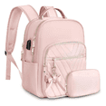 thumbnail image 1 of Mochila de Mujer Escolar de Moda Impermeable y Antirrobo Malubero, Rosa, 1 of 5