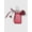 Red-91, variant on 1pc Stylish Gothic Silver Beaded CCB Ribbon Bowknot Heart Adjustable Lanyard ID Card Holder Charm Keychain Suitable For Office Workers