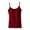 Wine, variant on Daznico Women's Solid Color Built-in Bra Sleeveless No Wire Camisole - Seamless Support Tank Top for Layering,Size L