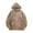 Khaki, variant on Mens Fuzzy Sherpa Pullover Hoodie Sweatshirts Long Sleeve Sport Front Pocket Military Fall Outwear Winter Hooded