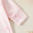 thumbnail image 6 of Ruyang Toddler Cotton Jumpsuits Bow Graphic Long Side Zipper Romper Clothes Baby Girls Thick Fall Wide Leg Jumpsuits Outfits, 6 of 7