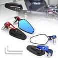 thumbnail image 2 of 1 Pair 22mm Motorcycle Bar End Rear Mirrors Replacement Retro Handlebar Side View Mirror Modified Accessories, 2 of 7