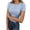 X2 Sky Blue, variant on Women's Short Sleeve T Shirts Crew Neck Slim Fitted Shirts Basic Casual Going Out Tops,Color:Light Pink,Size:M