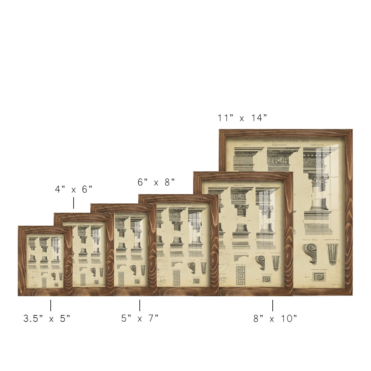 Encyclopediae III -Framed Print w/glass-Walnut