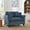 Blue, variant on Lazy Sofa Chair, Comfortable Corduroy Single Sofa Chair with Tufted Backrest, Soft Seat Cushion and Armrests, Space-Saving Accent Chair for Living Room Bedroom, Brown