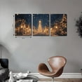 thumbnail image 3 of Elegant Christmas Canvas Art with Wooden Frame - Vivid Holiday Scenery, Festive Wall Decoration for Homes Offices Classic Style, Christmas Home Decor, 2D, Perfect for Room Decor 12*16inch*3pcs, 3 of 5