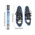 thumbnail image 5 of Adult Snowshoes Set 25-Inch, Blue Aluminum Frame with Trekking Poles, 110-220LB Load Capacity for Men and Women, 5 of 17