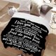 thumbnail image 2 of LHSHID To My Son Blanket From Mom Personalized Gift for Man to Be Dad Husband Soft Throw Courage Inpsirational Sheet Lightweight Quilt Gifts for Boys Kid Birthday Flannel Blankets for Couch Bed, 2 of 8