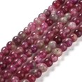 thumbnail image 1 of Natural Watermelon Tourmaline Bead Strands Round Dyed 6mm Hole: 1mm about 66~67pcs/strand 14.76~14.96 inch(37.5~38cm), 1 of 5