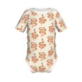 thumbnail image 2 of Balery Hand Drawn Snake Pattern Baby Climbing Clothes Infant Bodysuit Cute Infant Bodysuit Baby Romper-18 Months, 2 of 7