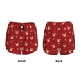 thumbnail image 3 of Balery Christmas Deer B Pantalones cortos deportivos para mujer con forro y dos bolsillos, elásticos, para entrenamiento, gimnasio, yoga-X-Large, 3 of 7