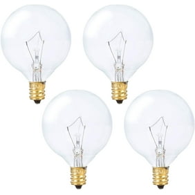 GE LED 4.5W (40W Equivalent) Daylight Color, G16.5 Frosted Decorative