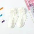 thumbnail image 4 of Princess Newborn Baby Girls Socks Lace Ruffle Frilly Ankle Dress Sock for Infants Toddler, 4 of 5