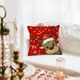 thumbnail image 1 of Fiudx Fundas de Almohada Navideñas de Lino, Suaves y Cómodas, Fáciles de Limpiar, Paquete de 4, Decoración Navideña para El Hogar, Versátiles para Sofás, Camas y Coches, 45 X 45 Cm., 1 of 6