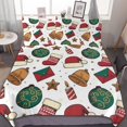 thumbnail image 1 of HAHDAXIA Christmas Bedding Solid Comforter Set for All Seasons,3 Pieces(1 Comforter+2 Pillowcases),Soft Microfiber Bedding Set King(90"x90"), 1 of 7