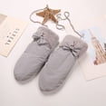 thumbnail image 2 of Women's Winter Mittens with String Warm Lining Cozy Fuzzy Gloves Cold Weather Accessories, 2 of 6