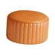 thumbnail image 2 of Taburete otomano redondo Reposapiés redondo Taburete estable Taburete decorativo Taburete bajo naranja, 2 of 9