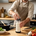 thumbnail image 5 of Glass Spice Shaker Bottle with Adjustable Pour Lid, 150ml Seasoning Dispenser with Measurement Marks, Stainless Steel Shaker Jar for Kitchen, Pepper, Salt, and Dry Spices Storage, 5 of 6